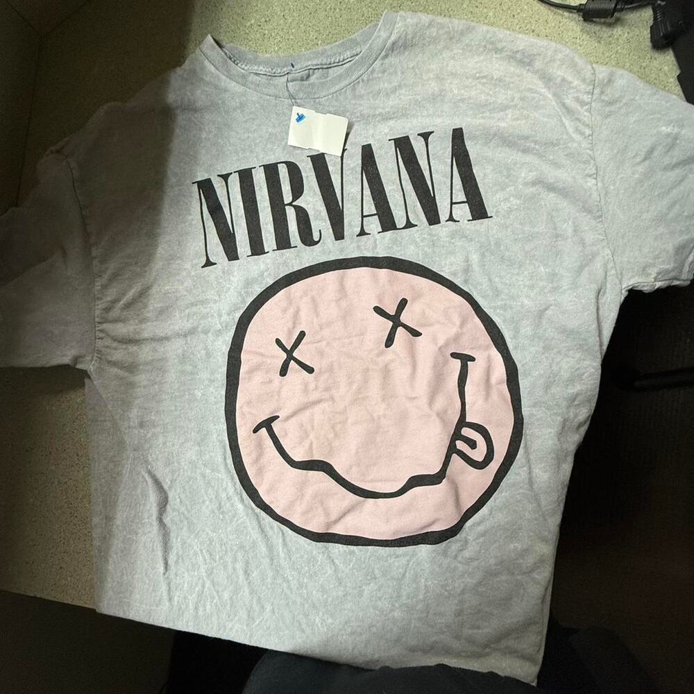 Nirvana grey cotton t shirt size